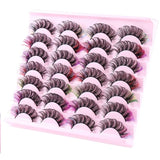 Thick Curled Colorful Eyelashes Soft Light Delicate Handmade Reusable Multilayer 3D Fake Lashes Natural Lash Extensions Makeup Accessory For Eyes