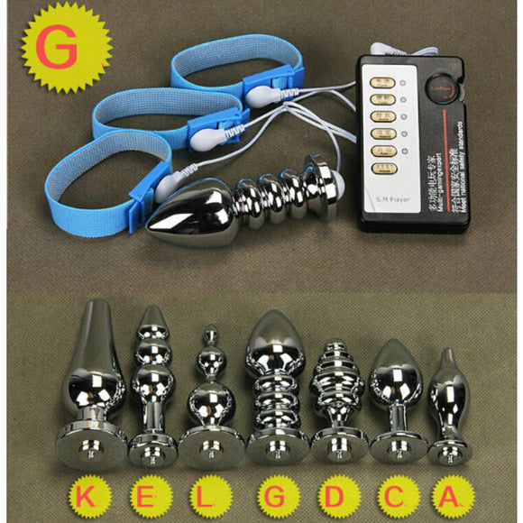 2023 New Arrival Health Gadgets Machine BDSM Electric Shock with Penis Ring Anal Plug Home Therapy Equipment for Penis Extender Sex Toys