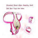 Stainless Steel Male Chastity Belt with The Catheter Anal Plug Cock Lock Sex for Men Cock Cage Sleeve Love Game