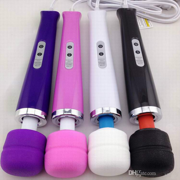 Hot Selling 10 Speed Magic Wand Massager with Hitachi Head Av Vibrator Handheld Colors Box