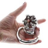 Stainless Steel Chastity Cage with Arc-shaped Cock Ring BDSM Toys Bondage Fetish