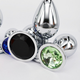 New Arrival Metal Anal Plug 3 Sizes Toys Butt Plug Sex Toy Crystal Jewel for Sale