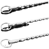 Chastity Devices 3 Sizes Male Fetish Sex Toy Penis Plug Urethral Sound Chastity Dilator Stimulating Stainless Steel Penis Masturbation Adult Product