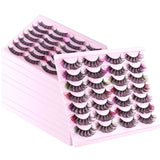 Thick Curled Colorful Eyelashes Soft Light Delicate Handmade Reusable Multilayer 3D Fake Lashes Natural Lash Extensions Makeup Accessory For Eyes