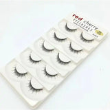 5pair /set RED CHERRY False Eyelashes Natural Long Eye Lashes Extension Makeup Professional Faux Eyelash Winged Fake Wispies