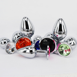 New Arrival Metal Anal Plug 3 Sizes Toys Butt Plug Sex Toy Crystal Jewel for Sale