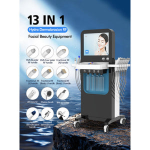 EMS RF Ultrasonic Skin Scrubber Machine Microdermabrasion Hydra SPA Skin Pore Cleaning Facial Beauty Machine