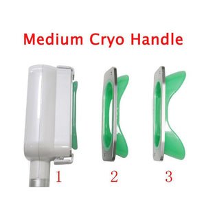 Professional 3 Sizes Cryolipolysis Handle for Cryo Fat Freeze Slimming Machines Use Medium and Small Double Chin Head