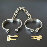 3-In-1 Bondage Gear Kit BDSM Collar Handcuffs Wrist Ankle Leg Cuffs Restraints Adult Sex