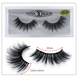 Custom False Lashes Mink Fur 3d Mink EyeLashes Eyelash Messy Extension203