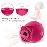 Rose Vibrator Clitoral Sucking Intense Suction Tongue Lick Clit Stimulator Nipple Massager Sex Toys for Woman