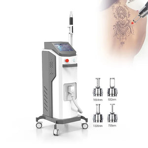 1064nm 532nm 755nm 1320nm Laser Wavelength Picosecond Q Switch ND-yag Laser Tattoo Removal Black Face Doll Skin Peeling Picosecond Machine