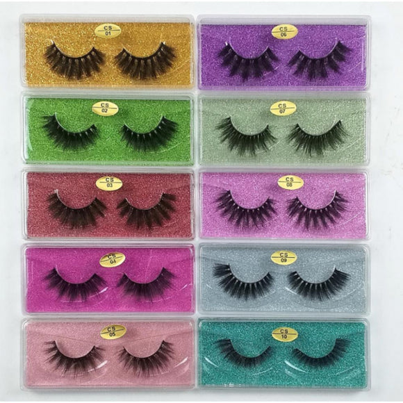 Mink Eyelashes Bulk Wholesale 10 Styles 3d Lashes Pack Natural Thick Handmade Makeup False Lashes226