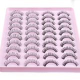 Russian Curly Eyelashes Thick Naturally Soft Delicate Hand Made Reusable Multilayer 3D Curled Fake Lashes Extensions Beauty Supply