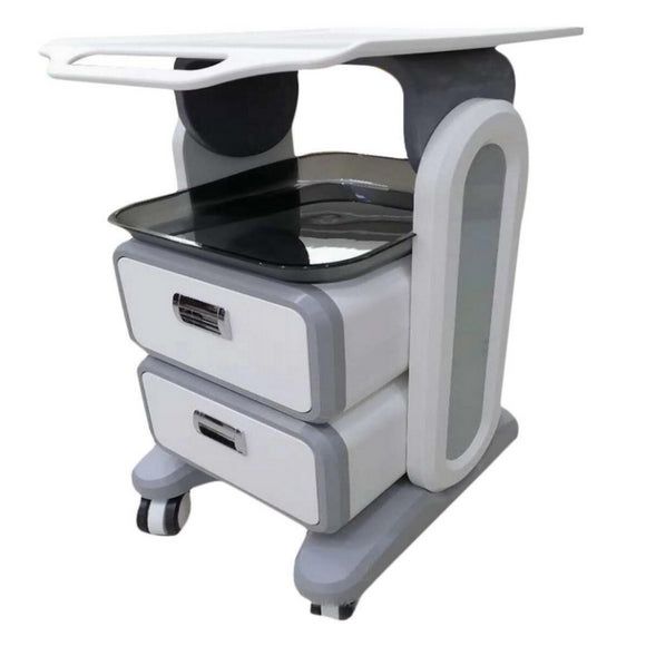 2024 New Arrival Beauty Accessories Parts Factory Directly Supply Top Grade Trolley 4 Mobile Wheels Portable Facial Spa Desk