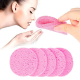 Sponges Applicators Cotton 5Pcs Compress Puff Cellulose Facial Sponge Cleansing Exfoliator Soft Face Wash Pad Cleanup Skin Care Makeup To158