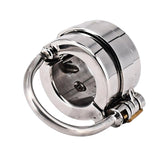 Mens Penis Ball Locking Chastity Device Male Spiked Ball Stretcher Stainless Steel Penis Bondage Metal Cock And Scrotum Rings