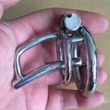 Super Small Male Chastity Devices Cock Cage Sex Slave Penis Lock Anti-Erection with Removable Urethral Sounding Catheter Shortest