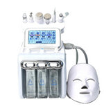 H2 02 Small Bubble Hydro Oxygen Sprayer 7 In 1 Beauty Microdermabrasion Aqual Peel Facial Machine with Led Mask