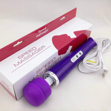 Hot Selling 10 Speed Magic Wand Massager with Hitachi Head Av Vibrator Handheld Colors Box