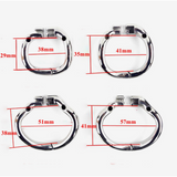 Stainless Steel Small Male Chastity Devices Adult Cock Cage With Curve Cock Ring Sex Toys For Men Bondage Belt