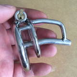 Super Small Male Chastity Devices Cock Cage Sex Slave Penis Lock Anti-Erection with Removable Urethral Sounding Catheter Shortest