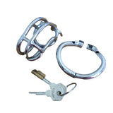 Chastity Devices 2023 Hot Male Annular Chastity Cage Device Belt with Open Mouth Snap Ring Small Size Stainless Steel Kit Bondage SM Toys Cock Locks