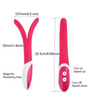 9 Speeds Silicone Dual Vibration G-Spot AV Vibrator Sex Toys for Women Female Masturbator 2023