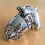 75mm Length Stainless Steel Super Small Male Chastity Device with Catheter and Anti-off Version 2.75 quot Short Cock Cage for BDSM