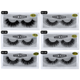 Custom False Lashes Packaging Mink Fur 3d Mink EyeLashes Eyelash Messy Extension206