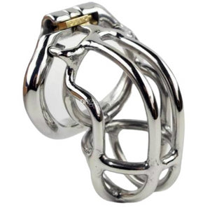 Chastity Devices 2023 Hot Male Annular Chastity Cage Device Belt with Open Mouth Snap Ring Small Size Stainless Steel Kit Bondage SM Toys Cock Locks