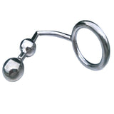 Adult Chastity Belts Toys Anal Hook Double Balls Penis Ring 2 Kinds Size Stainless Steel Bondage Gay Sm Game Tail Plug