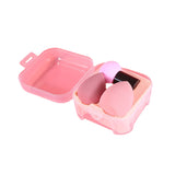 Sponges Applicators Cotton New Arrival Mushroom Head Beauty Egg Set Gourd Puff Box 2 In 1 Wet and Dry Makeup Cosmestic Tools240