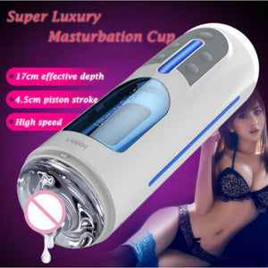 A380 Male Automatic Masturbator Hands Free Masturbators Telescopic Sex Toys 10 Kinds Love Modes For Men