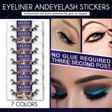 2023 Latest False Eyelashes Adhesive Eyeliner Eyelash Makeup Stickers Eyes Reusable Cosmetic Tool For Women Eye274