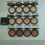 Face Powder Makeup Plus Foundation Pressed Matte Natural Make Up Facial Easy to Wear 15g All NC 12 Colors for Chooes254