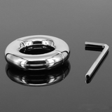 2023 New Cockrings Stainless Steel Scrotum Ring Metal Locking Cock Ring Ball Stretchers for Men Stretcher Testicular Restraint