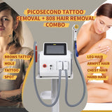 808 Diode Laser Hair Removal Machine Picosecond Freckles Pico Tattoo Removal Carbon Peeling Device188