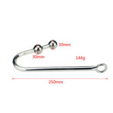 2023 Stainless Steel Double Ball Anal Hook for Adult Novelty Adult Metal Butt Plug Toys Sex Products