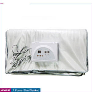 Top-Selling 2 Zone Far Infrared Massager Body Slimming Sauna Blanket Heating Therapy Slim Bag Spa Loss Weight Detox Machine