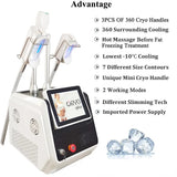 360 Cryolipolysis Portable Fat Reduce Machine Cryotherapy Body Shaping Cryo Lipolysis Loss Weight Machines 3 Handles