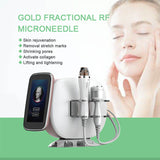 Gold RF Micro Needling Skin Care Beauty Machine Microneedling Reduce Wrinkle Tighten Skin Pores Removal RF Beauty Equipment266