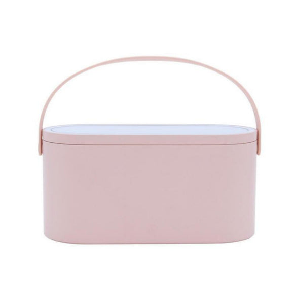 Makeup Tools Accessories Compact Mirrors Organizer Box Led Light Desktop Case Dust-proof Type Comestic Container Storage275