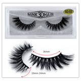 Custom False Lashes Packaging Mink Fur 3d Mink EyeLashes Eyelash Messy Extension206