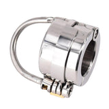 Mens Penis Ball Locking Chastity Device Male Spiked Ball Stretcher Stainless Steel Penis Bondage Metal Cock And Scrotum Rings