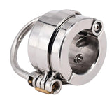 Mens Penis Ball Locking Chastity Device Male Spiked Ball Stretcher Stainless Steel Penis Bondage Metal Cock And Scrotum Rings