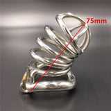 Stainless Steel Male Chastity Devices Adult Cock Cage with Arc-Shaped Cock Ring Bdsm Sex Toy Bondage Men Belt For Sale