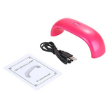 Mini USB 9W 3 LED UV Nail Dryer Curing Lamp Machine Gel Nail Polish Powerful Light Nails Facial Tools200