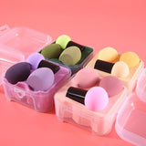 Sponges Applicators Cotton New Arrival Mushroom Head Beauty Egg Set Gourd Puff Box 2 In 1 Wet and Dry Makeup Cosmestic Tools240