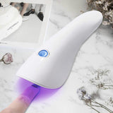 Nail Dryers Monja 5W Mini White Handheld LED Art Dryer USB Charging UV Gel Quick Drying Potherapy Lamp Manicure Tool277